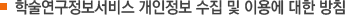학술연구정보서비스 통합 회원 이용약관